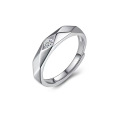 Sterling Silber Eheringe Set Paar Engagement einstellbar s925 Sterling Silber Eheringe für Männer Frauen